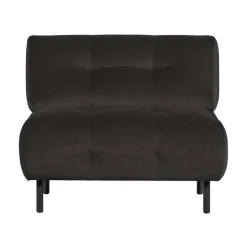 WOOOD Fauteuils|Lloyd Fauteuil velvet cast iron