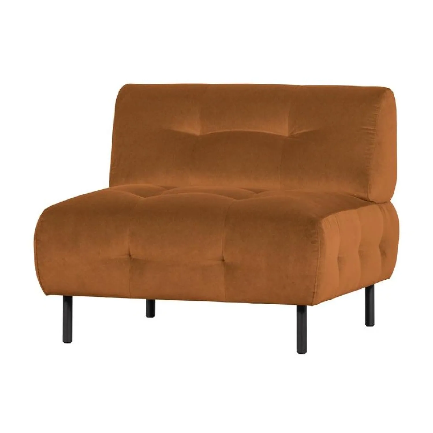 WOOOD Fauteuils|Lloyd Fauteuil velvet kaneel