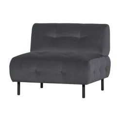WOOOD Fauteuils|Lloyd Fauteuil velvet wolk