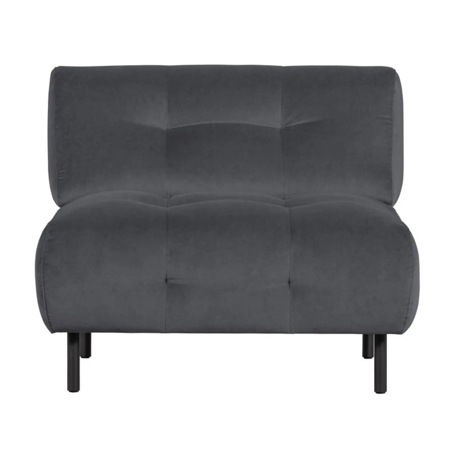WOOOD Fauteuils|Lloyd Fauteuil velvet wolk