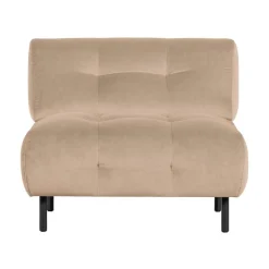 WOOOD Fauteuils|Lloyd Fauteuil velvet zeezout