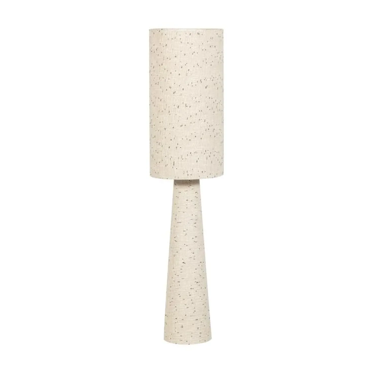 WOOOD Vloerlampen|Loft 2-lichts Vloerlamp metaal/bouclé naturel met stippen