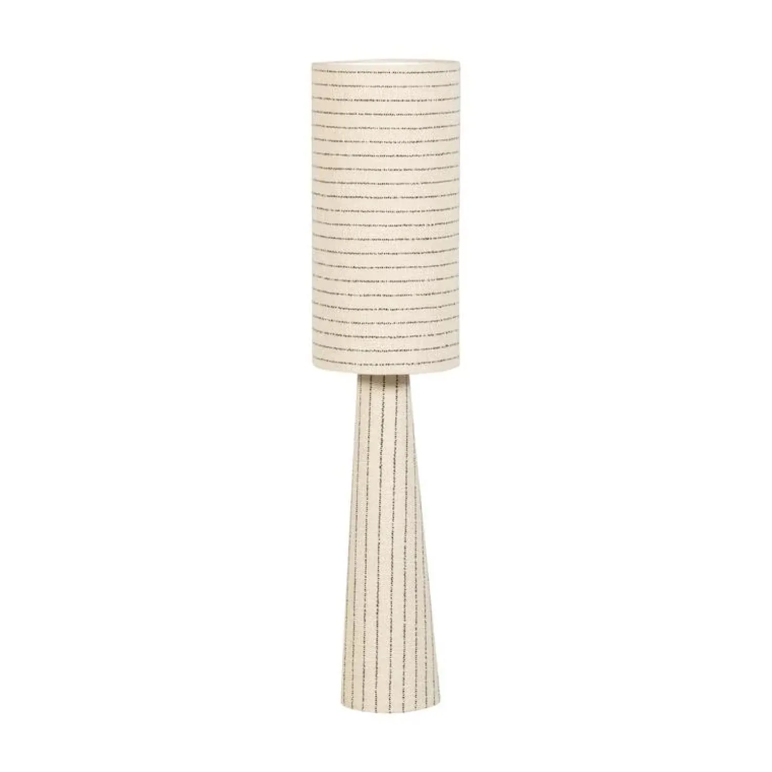 WOOOD Vloerlampen|Loft 2-lichts Vloerlamp metaal/bouclé naturel met strepen