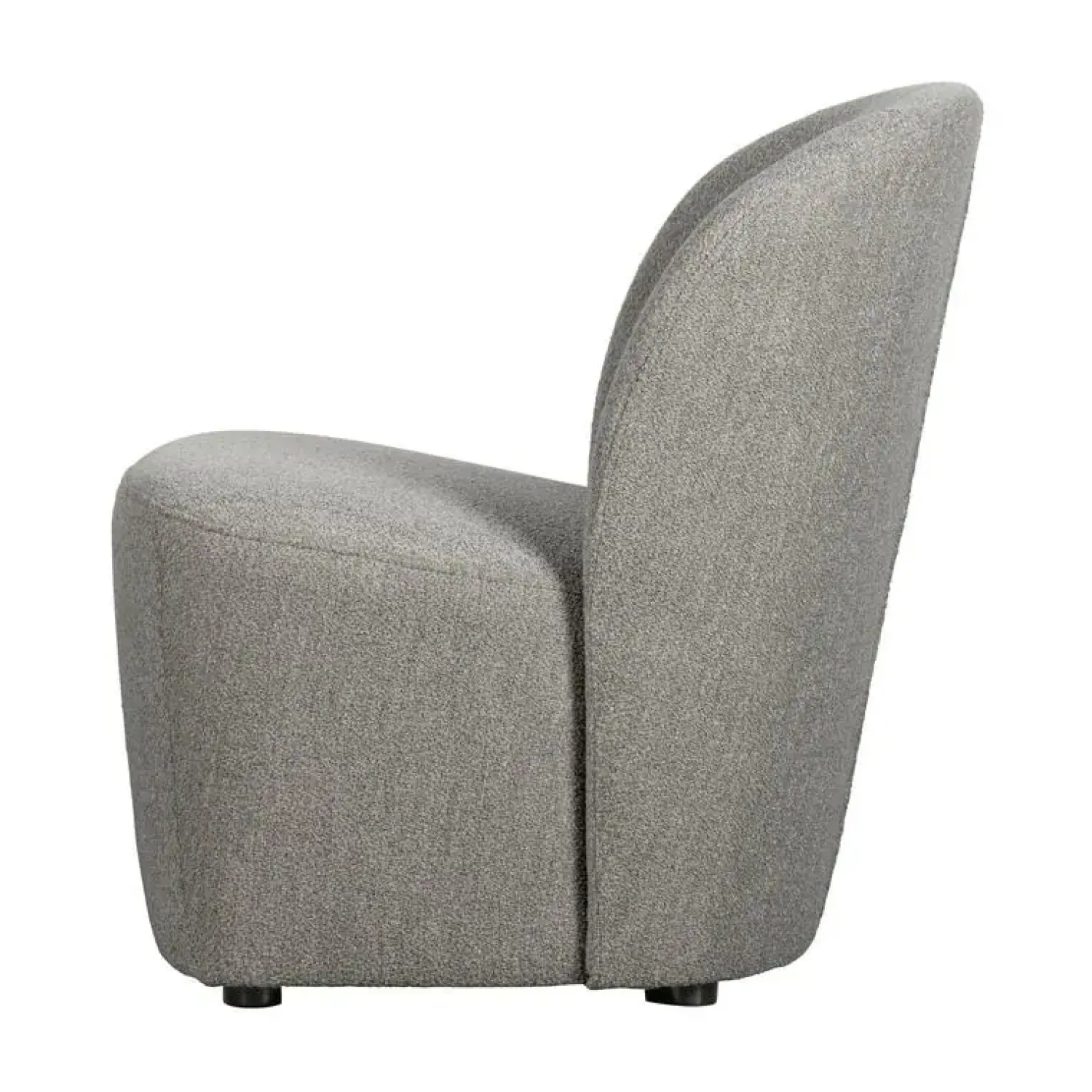 vtwonen Fauteuils|Lofty Fauteuil bouclé grijs