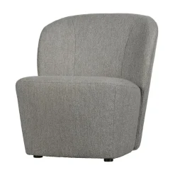 vtwonen Fauteuils|Lofty Fauteuil bouclé grijs