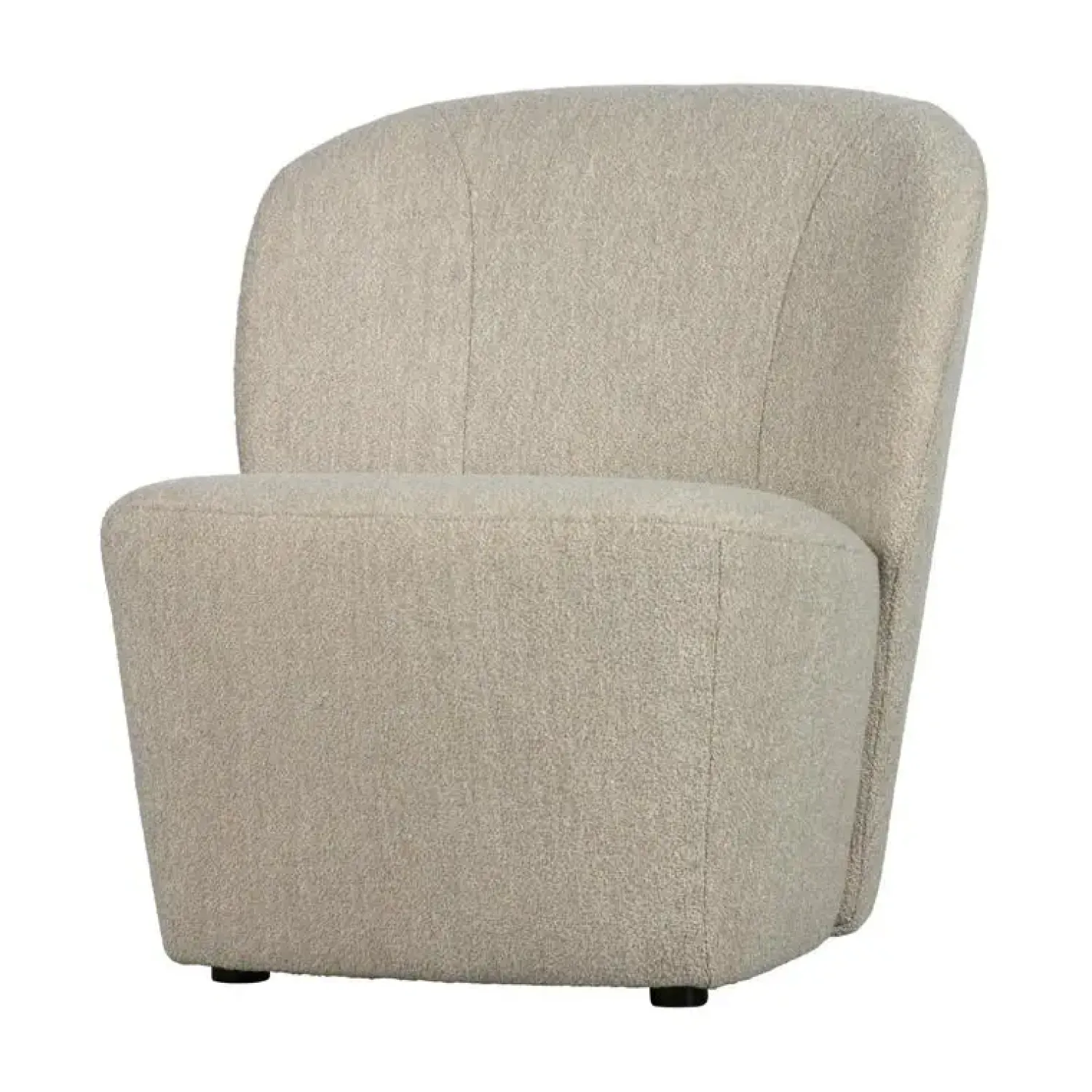 vtwonen Fauteuils|Lofty Fauteuil bouclé naturel