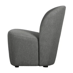 vtwonen Fauteuils|Lofty Fauteuil bouclé staalgrijs