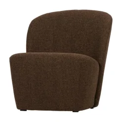 vtwonen Fauteuils|Lofty Fauteuil bruin melange