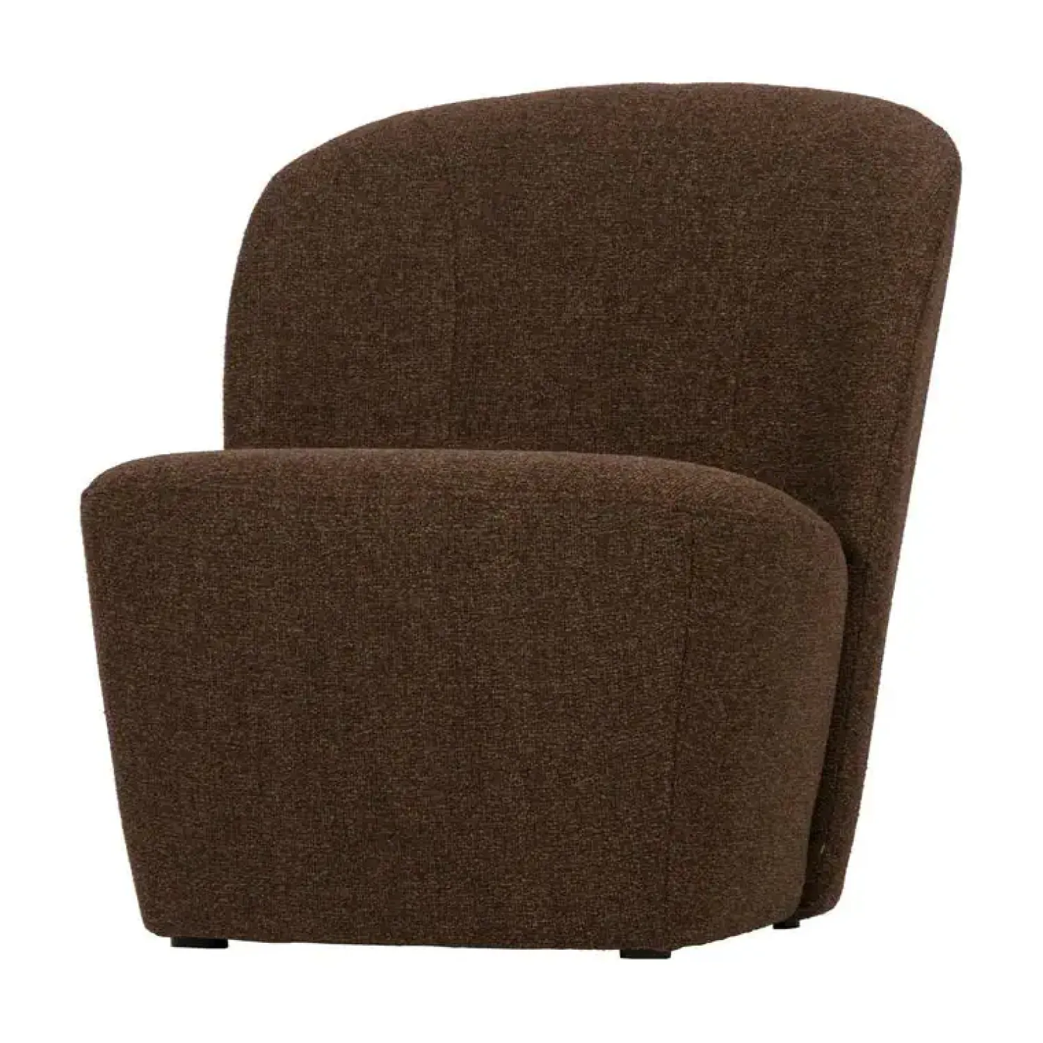vtwonen Fauteuils|Lofty Fauteuil bruin melange