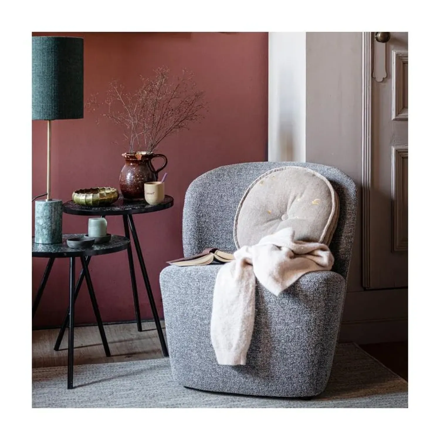 vtwonen Fauteuils|Lofty Fauteuil melange grijs