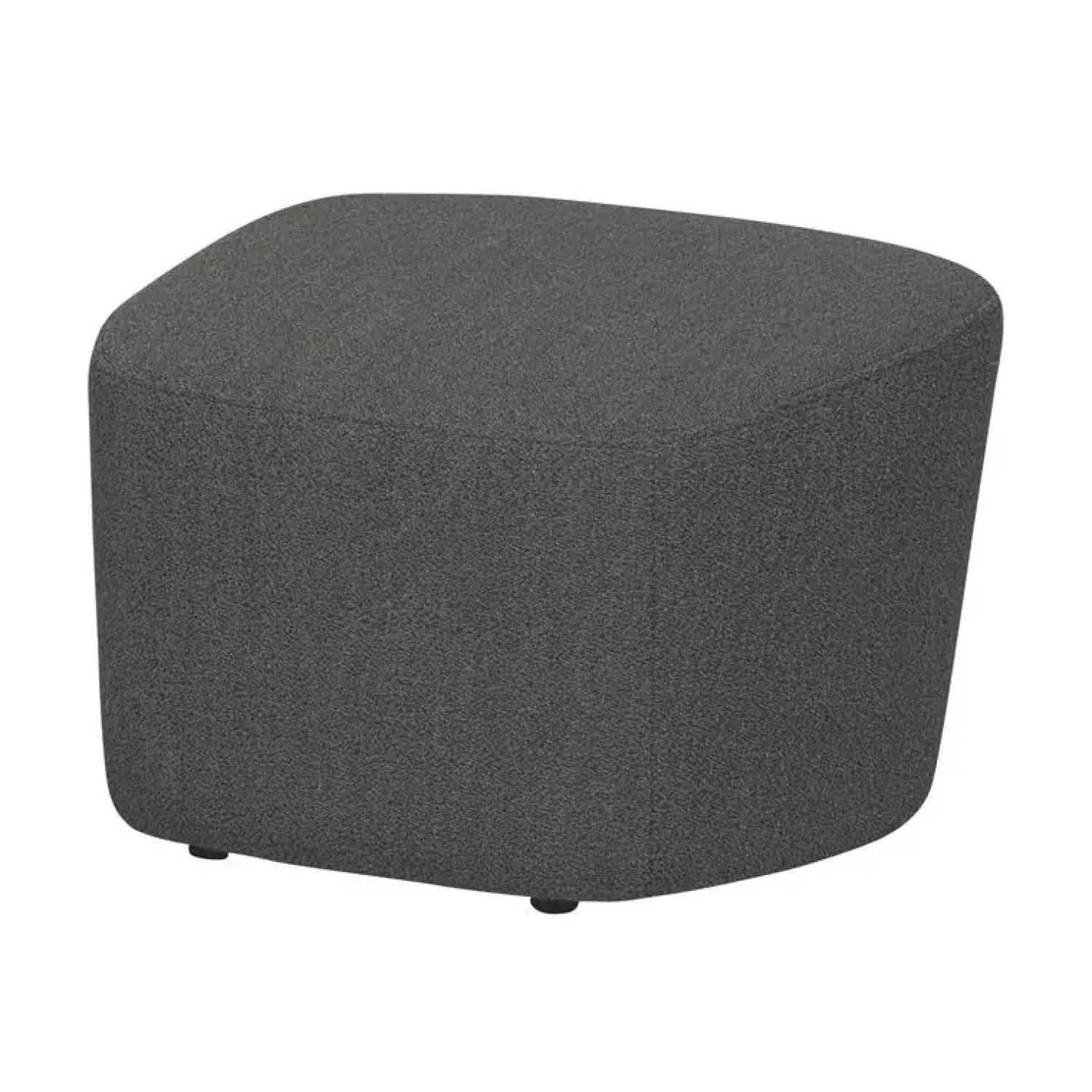 vtwonen Hockers|Lofty Hocker bouclé staalgrijs