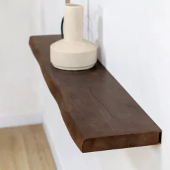 Vane Living Wandplanken|Wandrekken|Londo Wandplank zwevend Walnoot Mangohout 120cm