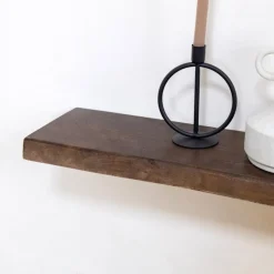 Vane Living Wandplanken|Wandrekken|Londo Wandplank zwevend Walnoot Mangohout 100cm
