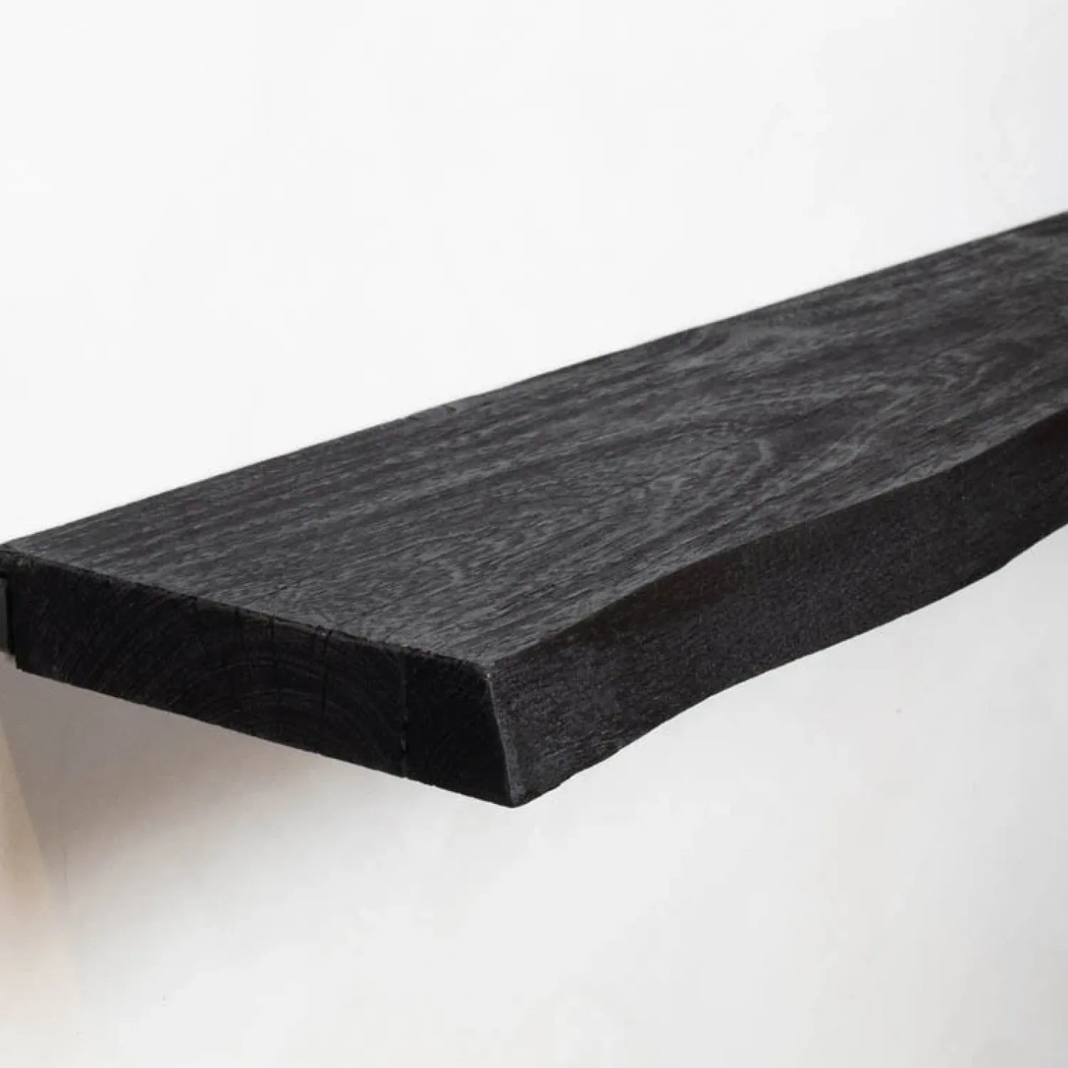 Cavetown Wandplanken|Wandrekken|Londo wandplank zwevend Zwart Mangohout 40cm