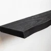 Cavetown Wandplanken|Wandrekken|Londo wandplank zwevend Zwart Mangohout 140cm