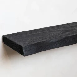 Cavetown Wandplanken|Wandrekken|Londo wandplank zwevend Zwart Mangohout 140cm