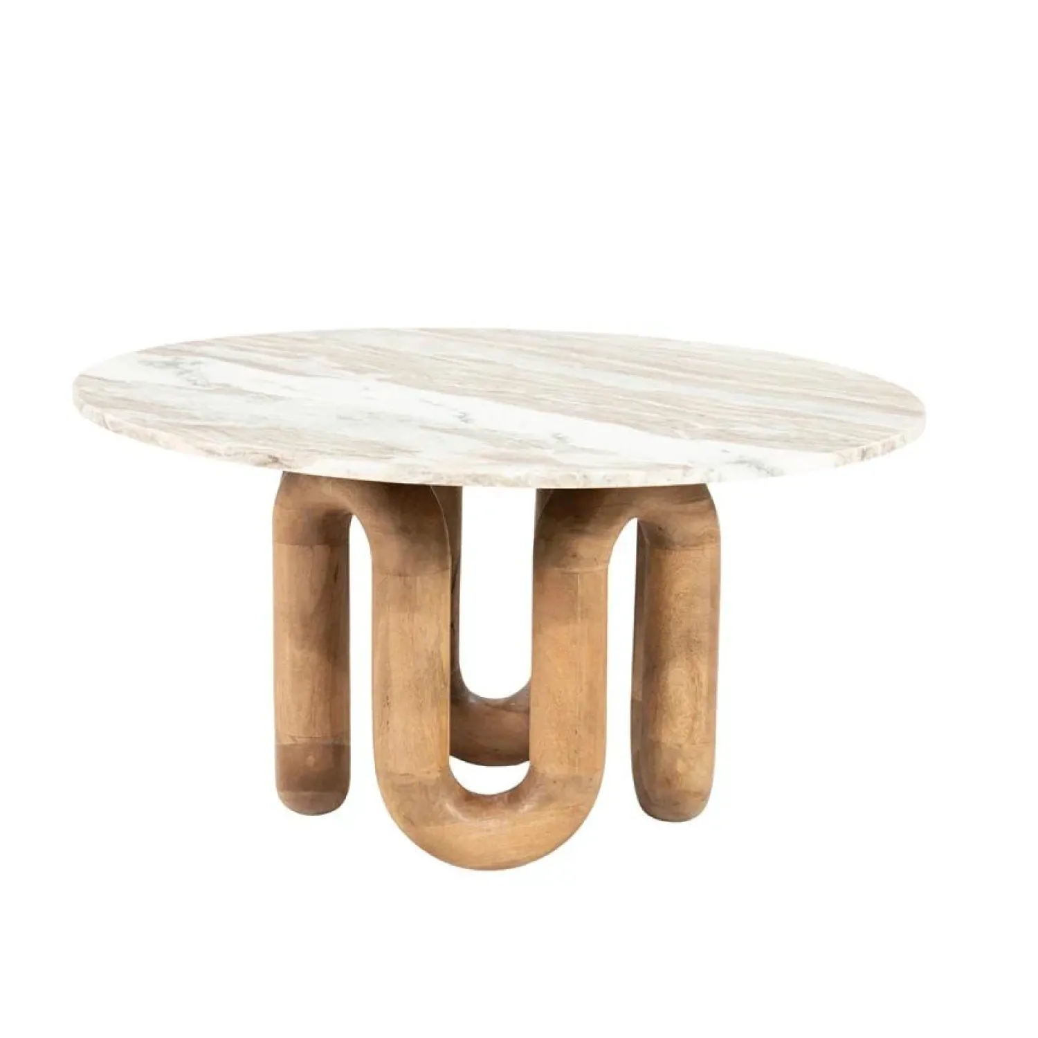 By Boo Salontafels|LoopStone Salontafel rond Naturel 80cm