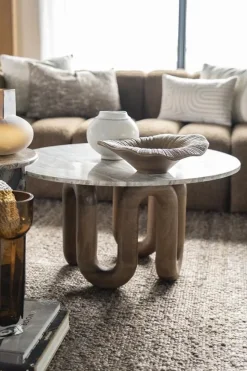 By Boo Salontafels|LoopStone Salontafel rond Naturel 80cm