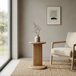 Eleonora Bijzettafels|Lori Bijzettafel Lichtbruin 46cm