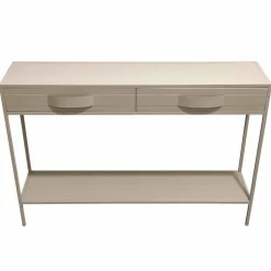 PTMD Sidetables|Loua Sidetable Zand Metaal 120cm