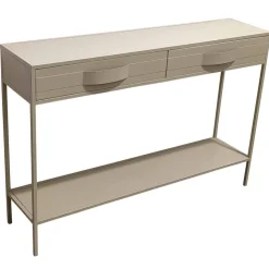 PTMD Sidetables|Loua Sidetable Zand Metaal 120cm