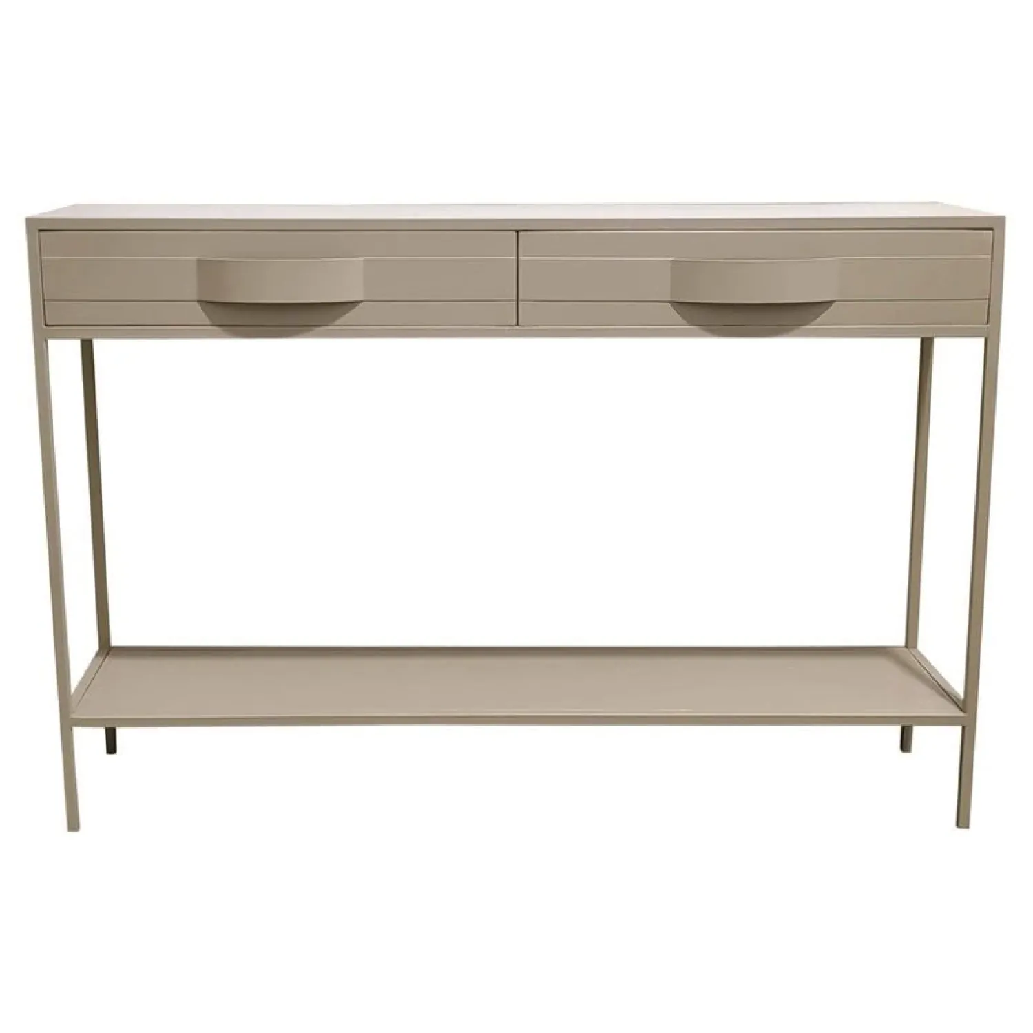 PTMD Sidetables|Loua Sidetable Zand Metaal 120cm