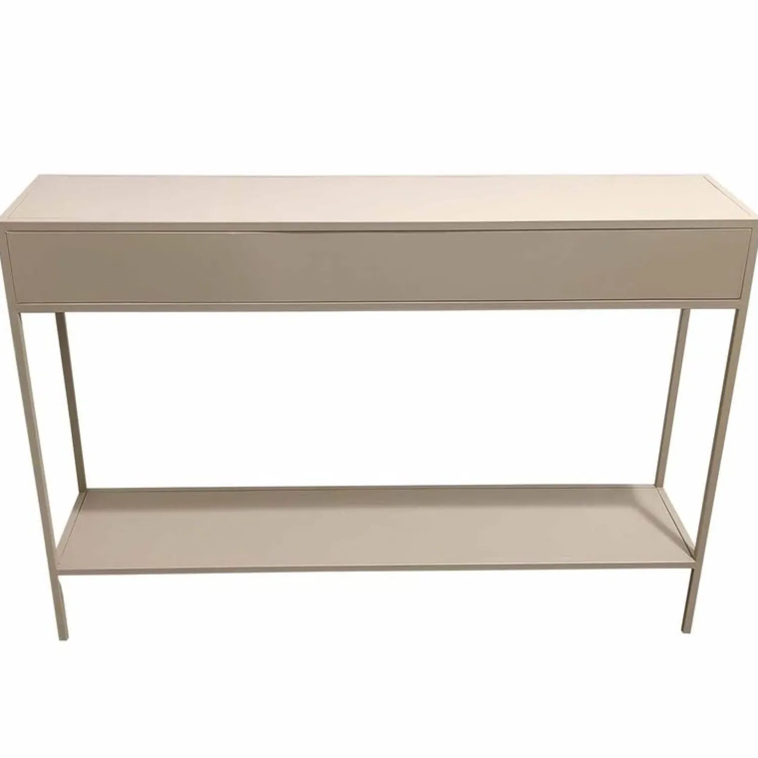 PTMD Sidetables|Loua Sidetable Zand Metaal 120cm