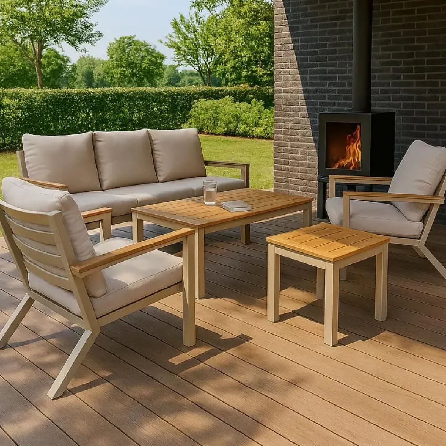 Lesli Living Loungeset|Loungeset Donnan beige