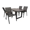 Lesli Living Tuintafels|Loungetafel hoog Monaco Noir 140cm