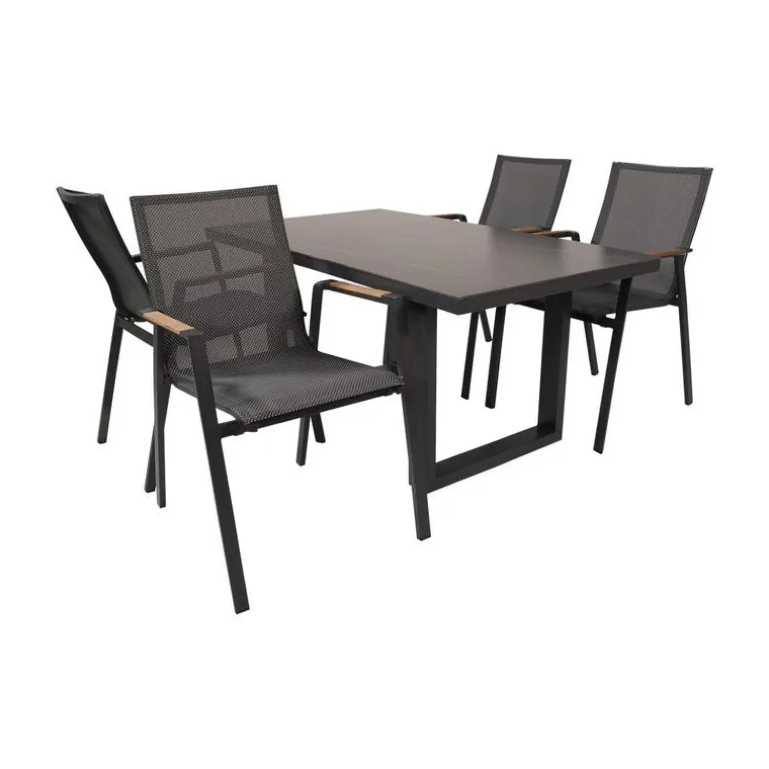 Lesli Living Tuintafels|Loungetafel hoog Monaco Noir 140cm