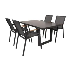 Lesli Living Tuintafels|Loungetafel hoog Monaco Noir 140cm