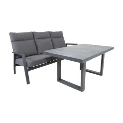 Lesli Living Tuintafels|Loungetafel hoog Prato 2.0 Noir 140cm
