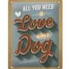 Cavetown Metalen Borden|Love Dog - metalen bord