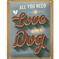 Cavetown Metalen Borden|Love Dog - metalen bord
