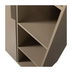 WOOOD Wandkasten|Industriele Kasten|Lowen Opbergkast Dennenhout Mud 100cm