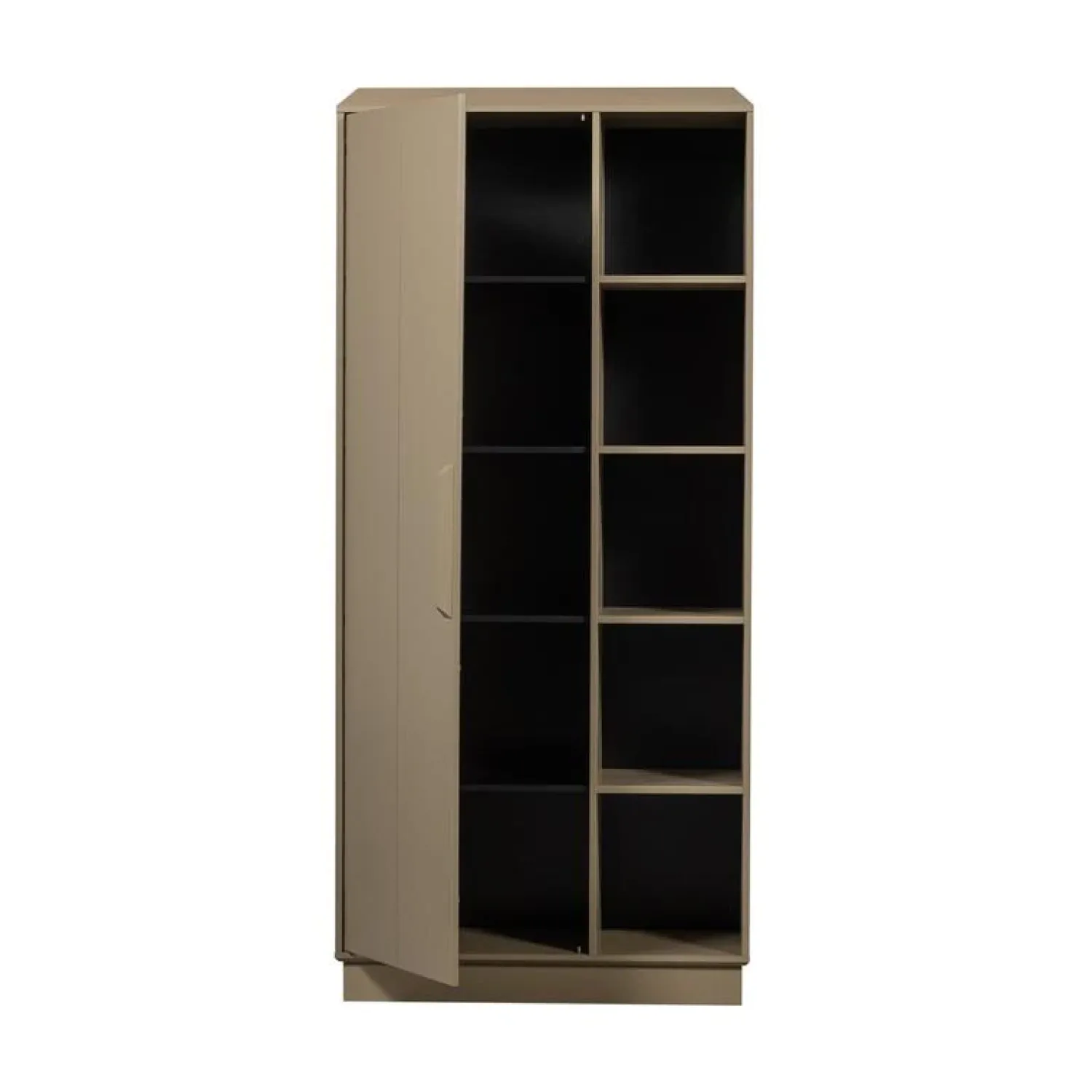 WOOOD Wandkasten|Industriele Kasten|Lowen Opbergkast Dennenhout Mud 100cm