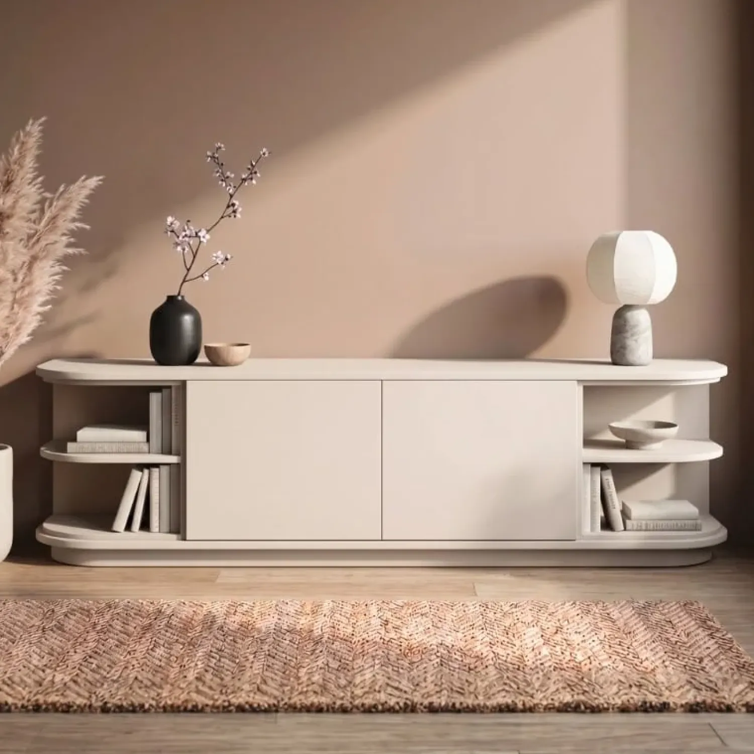 Vane Living Dressoirs|Industriele Kasten|Luca Dressoir Zand 205cm