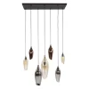 Kalfort Hanglampen|Glazen Hanglamp|Lucario 7-lichts Hanglamp industrieel