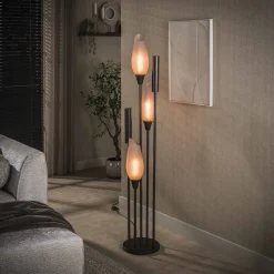 Kalfort Vloerlampen|Lucario 5-lichts Vloerlamp bruin-frosted