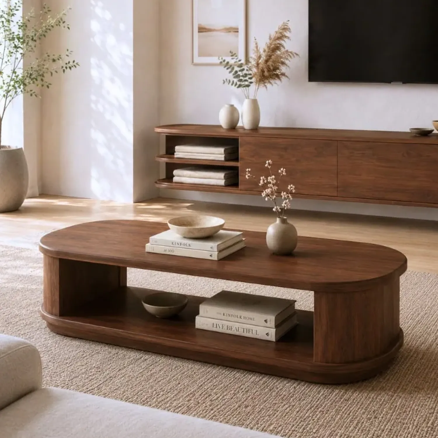 Vane Living Salontafels|Luca salontafel 110 cm walnoot