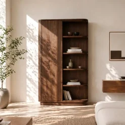 Vane Living Wandkasten|Industriele Kasten|Luca Wandkast walnoot 110cm