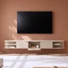 Vane Living Industriele Kasten|Tv Meubels|Luca zwevend Tv meubel Zand 250 cm