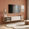 Vane Living Industriele Kasten|Tv Meubels|Luca zwevend Tv meubel Zand 160 cm