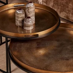 Furndea Salontafels|Luck salontafel set van 2 goud