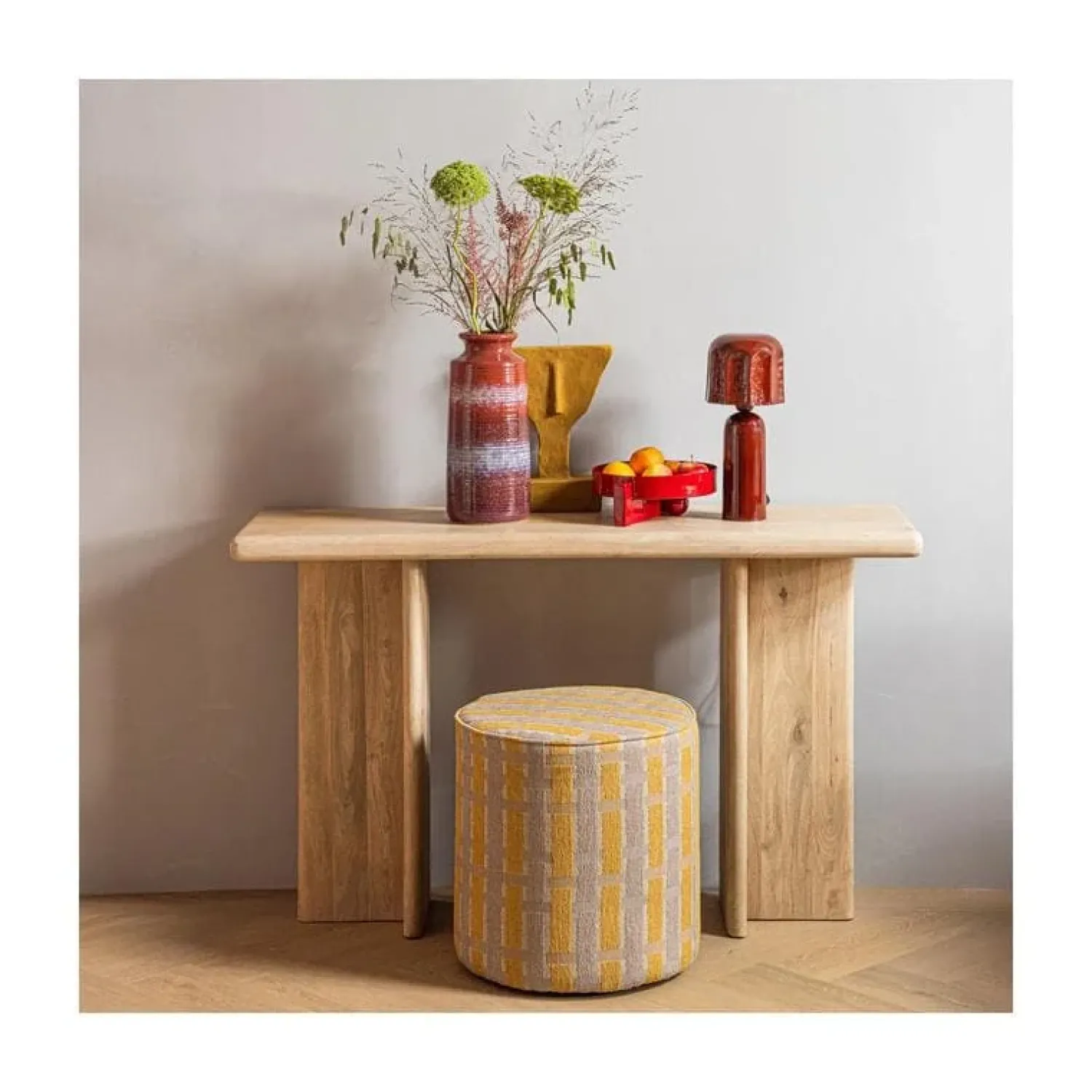 WOOOD Tafellampen|Lumira 1-lichts Tafellamp Bruinrood