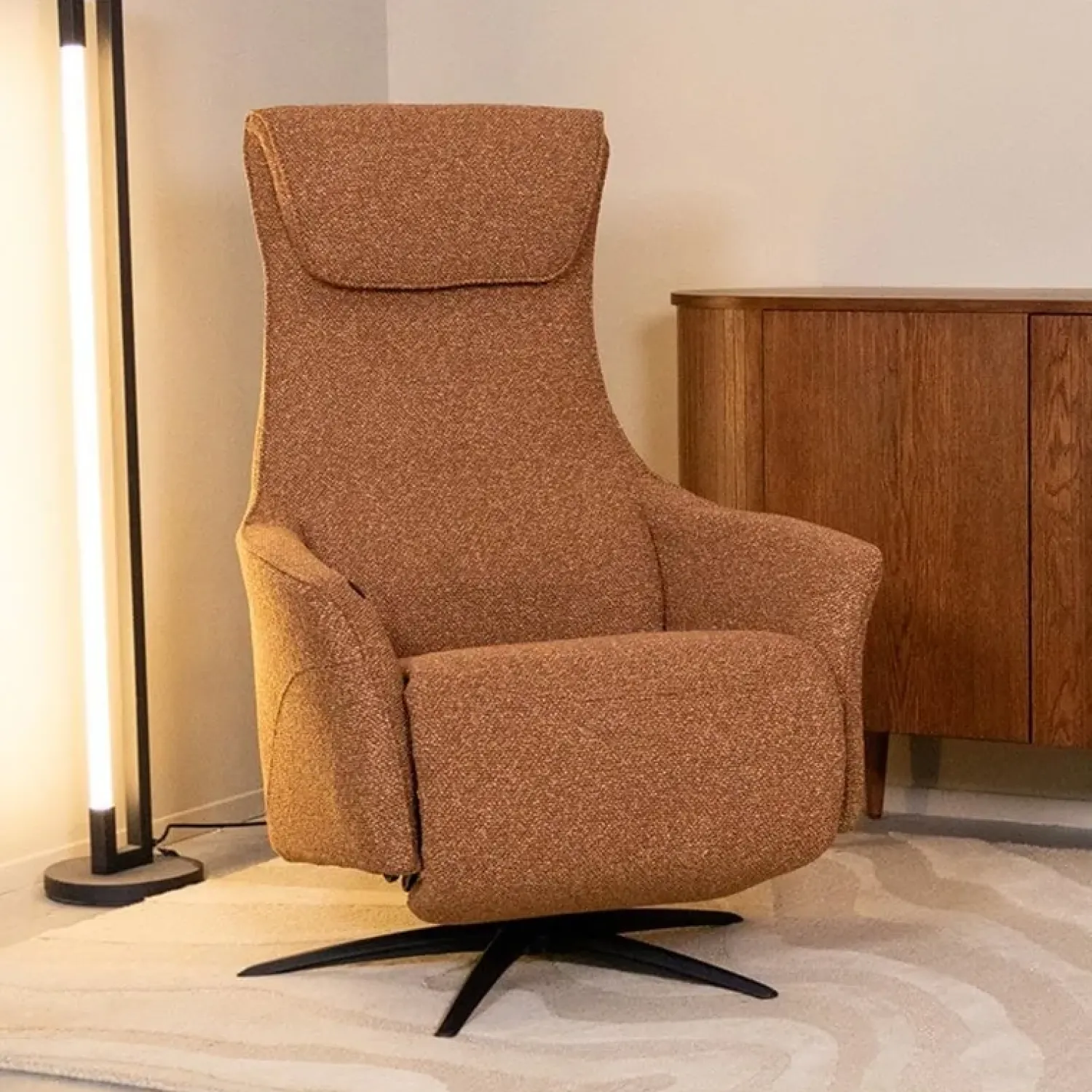Label51 Fauteuils|Lund Elektrische Fauteuil Coral Boucle