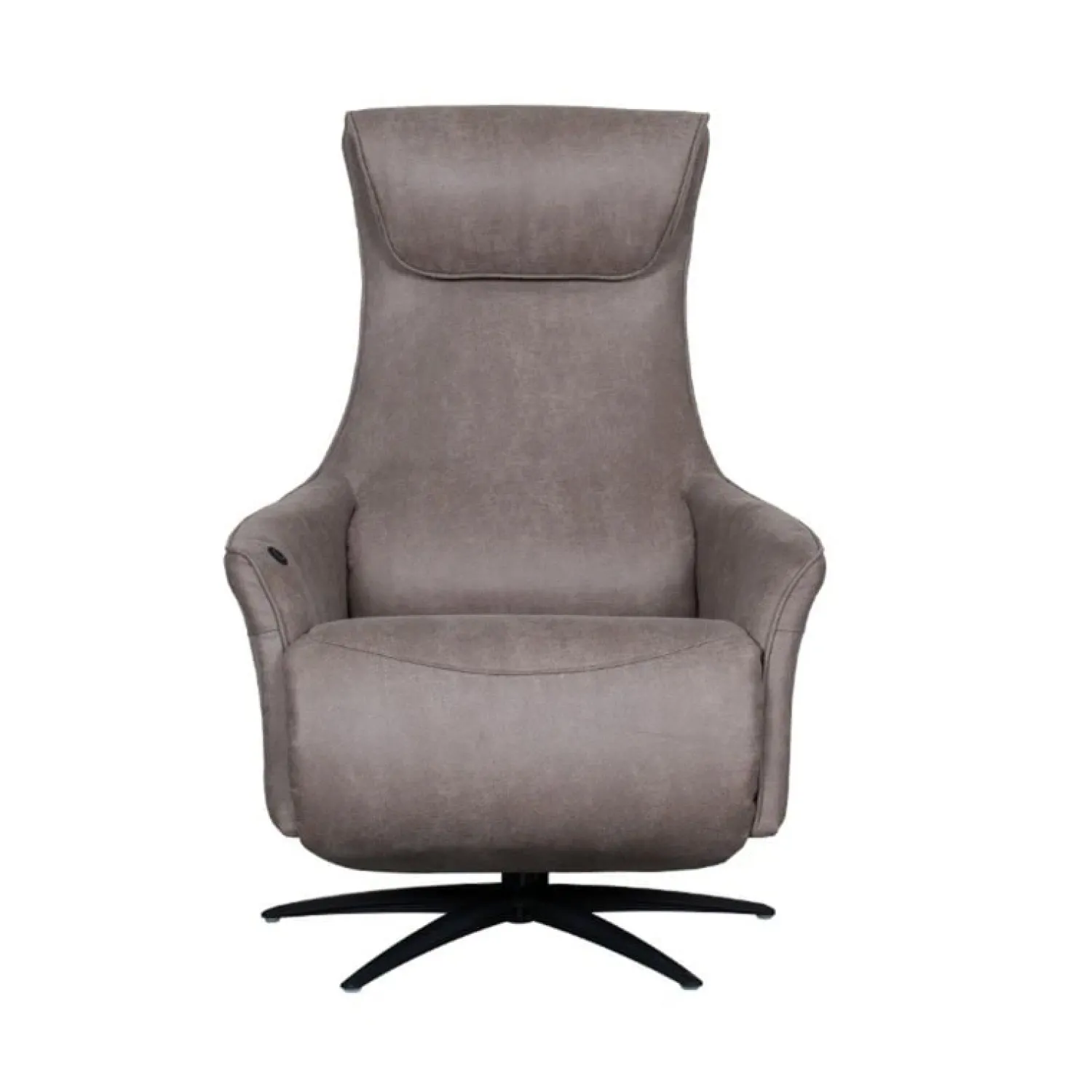 Label51 Fauteuils|Lund Elektrische Fauteuil Taupe Microleder