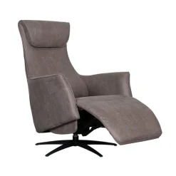 Label51 Fauteuils|Lund Elektrische Fauteuil Taupe Microleder