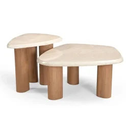 Furndea Salontafels|Lunea Salontafel Creme Marmer 84 cm
