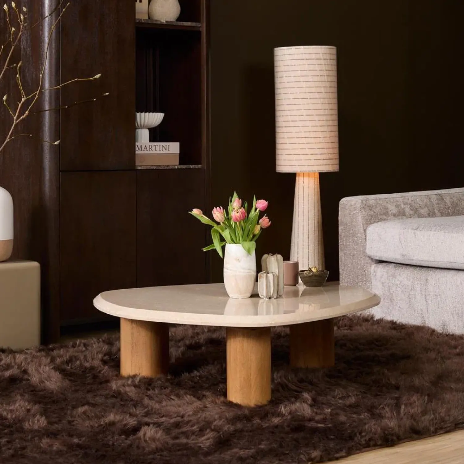 Furndea Salontafels|Lunea Salontafel Creme Marmer 100 cm